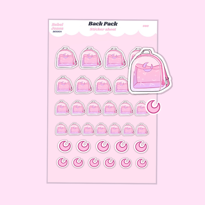 Back Pack Sticker Sheet - RJD