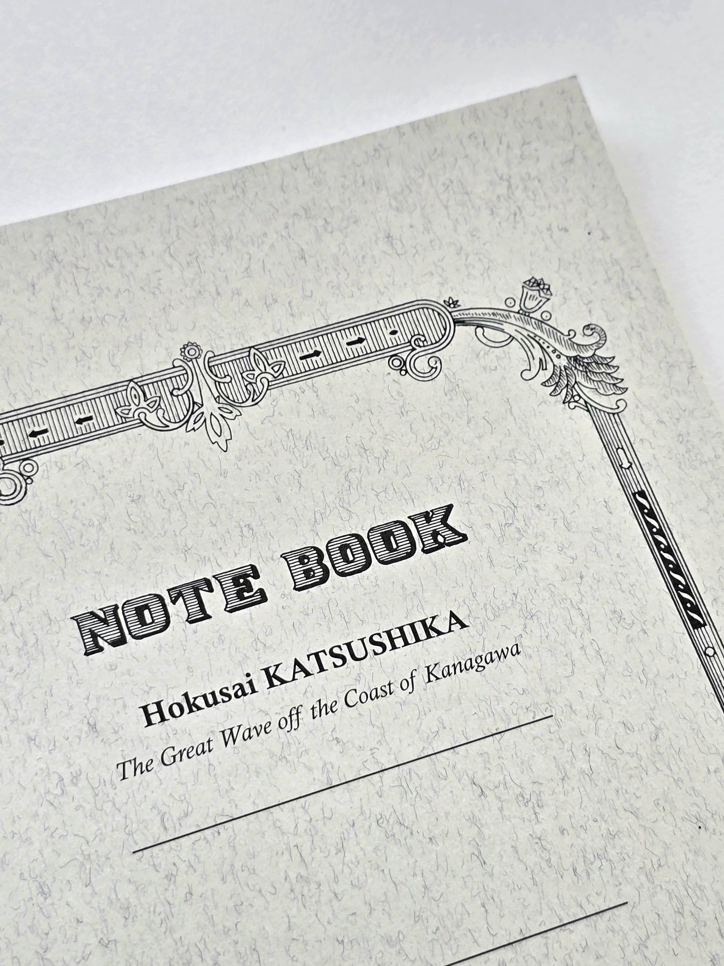 B5 Katsushika Hokusai Tsubame Notizbuch – „Die große Welle von Kanagawa“