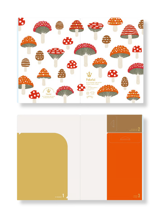 A4 Pokeful Scandinavian Mushroom Multi-Function File