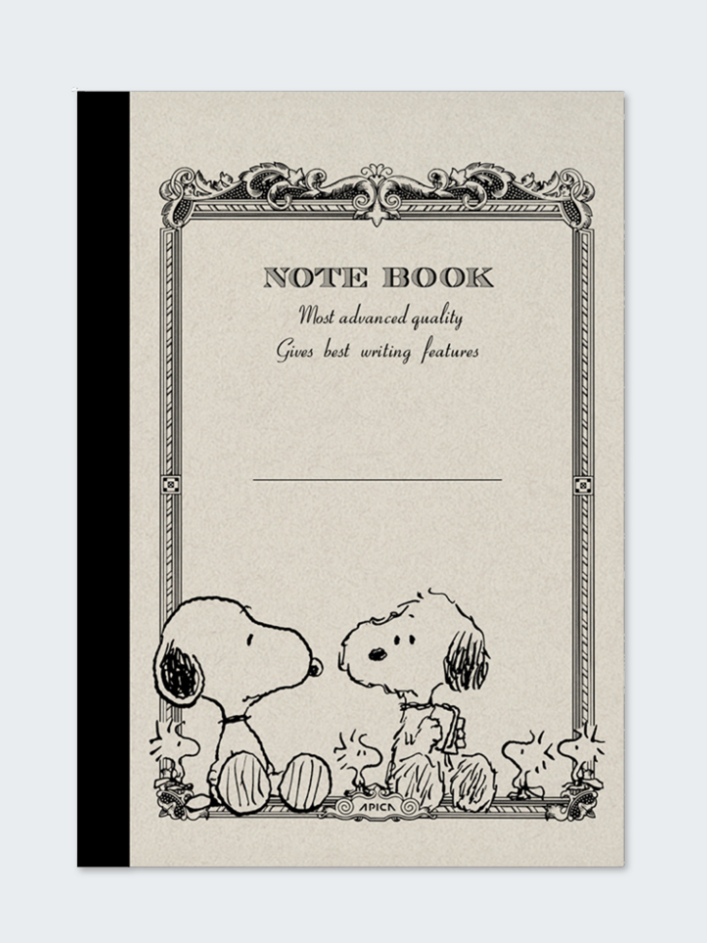 Apica Classic Design A7 Notizbuch – PEANUTS Belle Rosa / Andy
