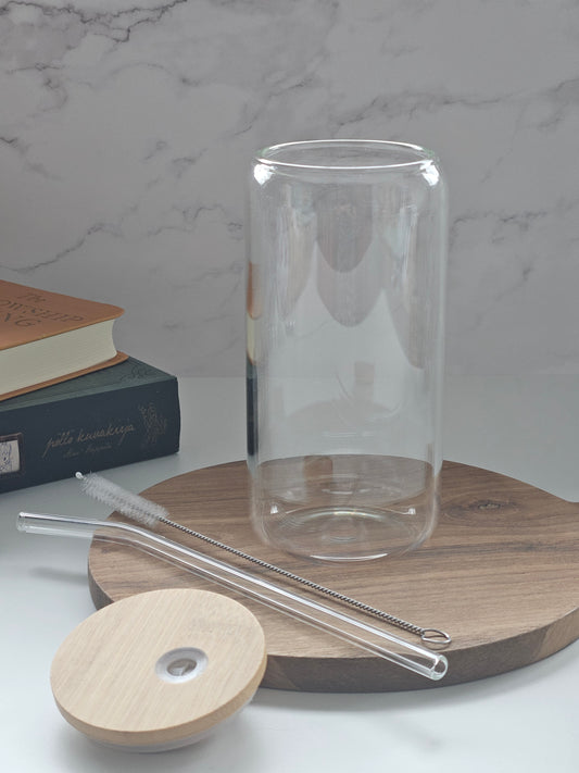 Personalised Glass Cup – Custom UV DTF Design