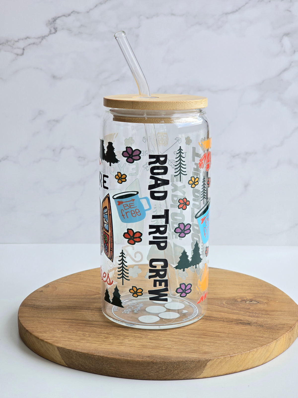 Born to Explore Glass Cup