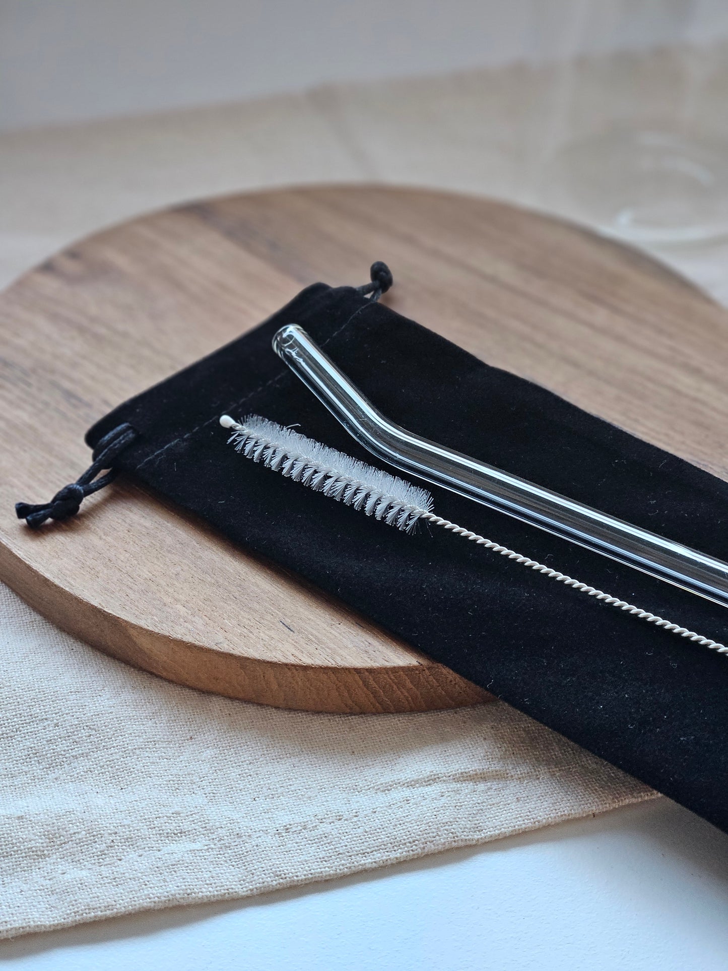 Portable Glass Straw & Brush Set