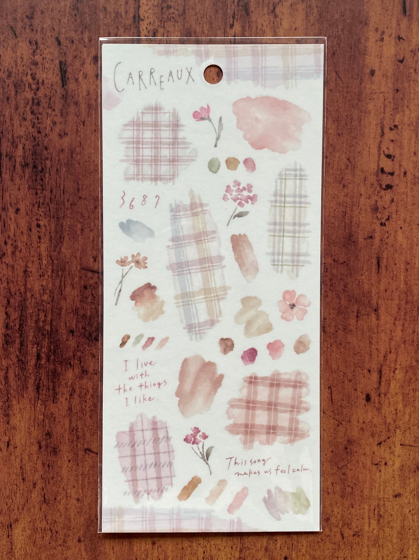 Carreaux Sticker - Rosa