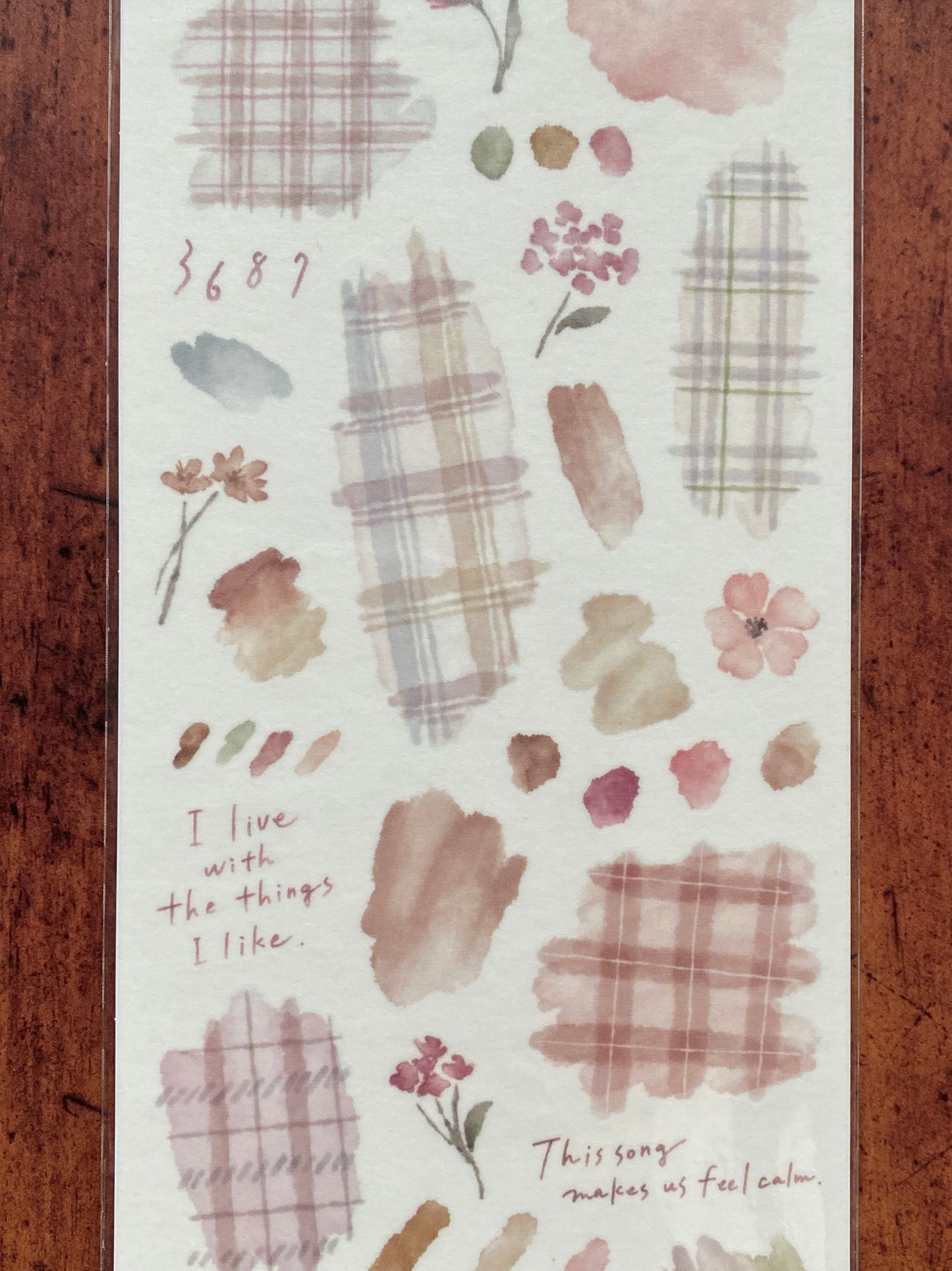 Carreaux Sticker - Rosa