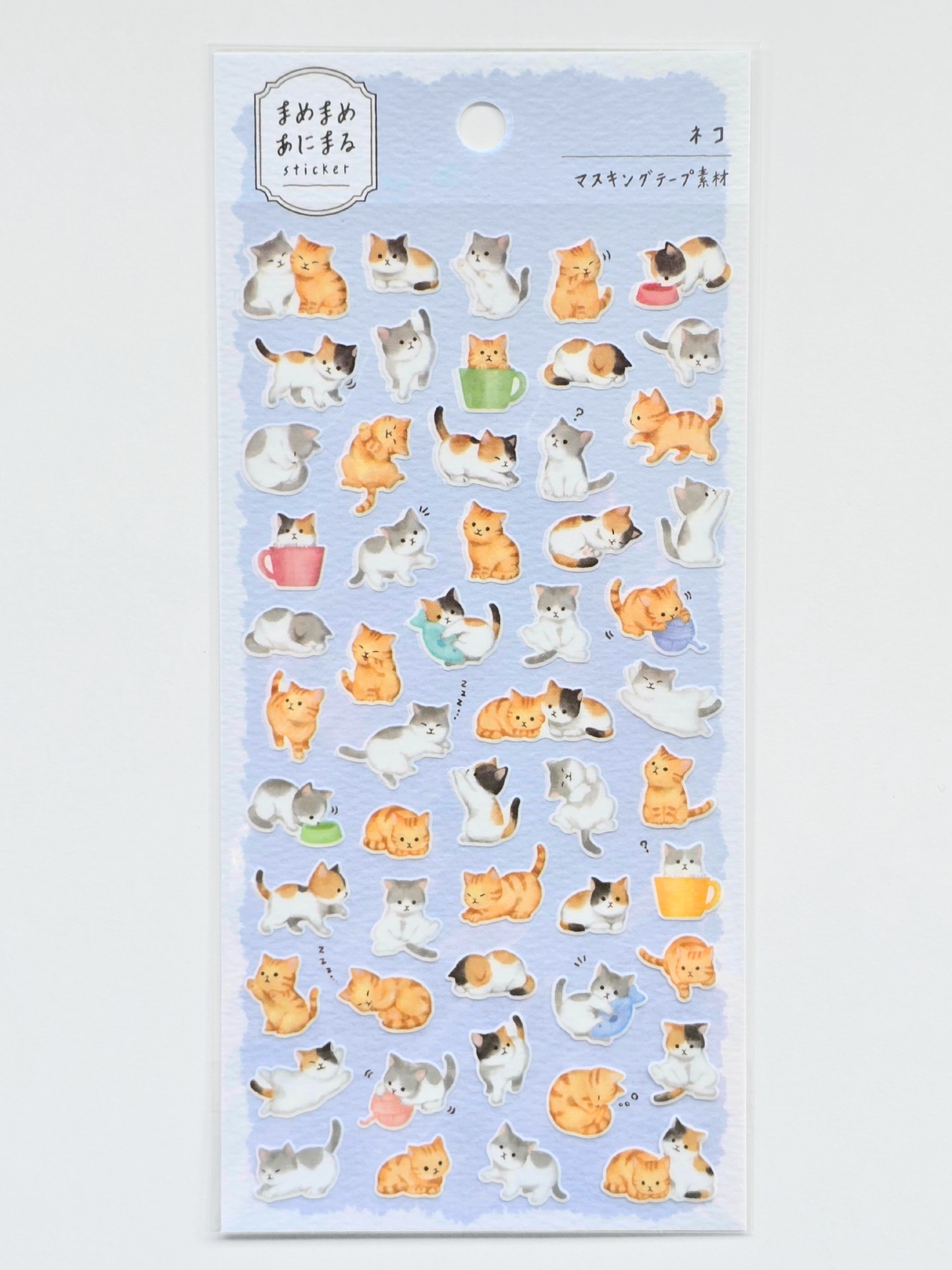 Katzen Stickerbogen