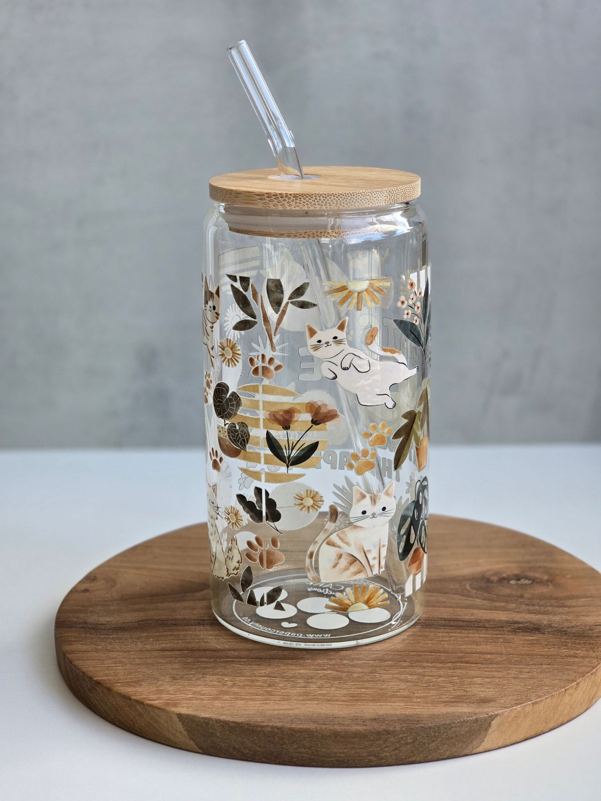 Cats are Nature's Therapists Glass Cup