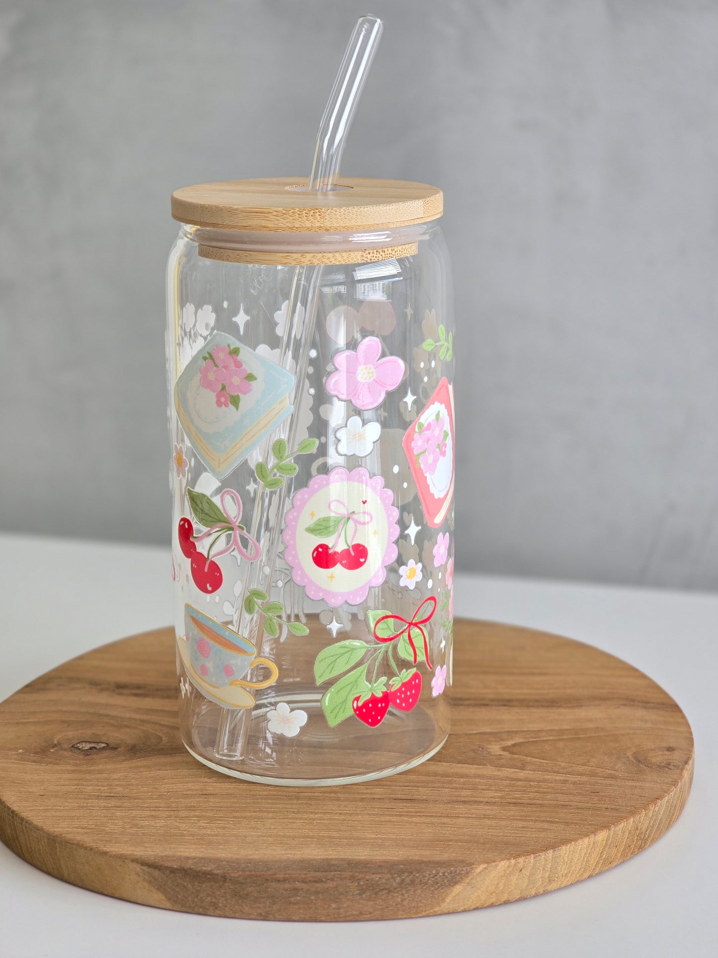 Cottage Blossom Glasbecher