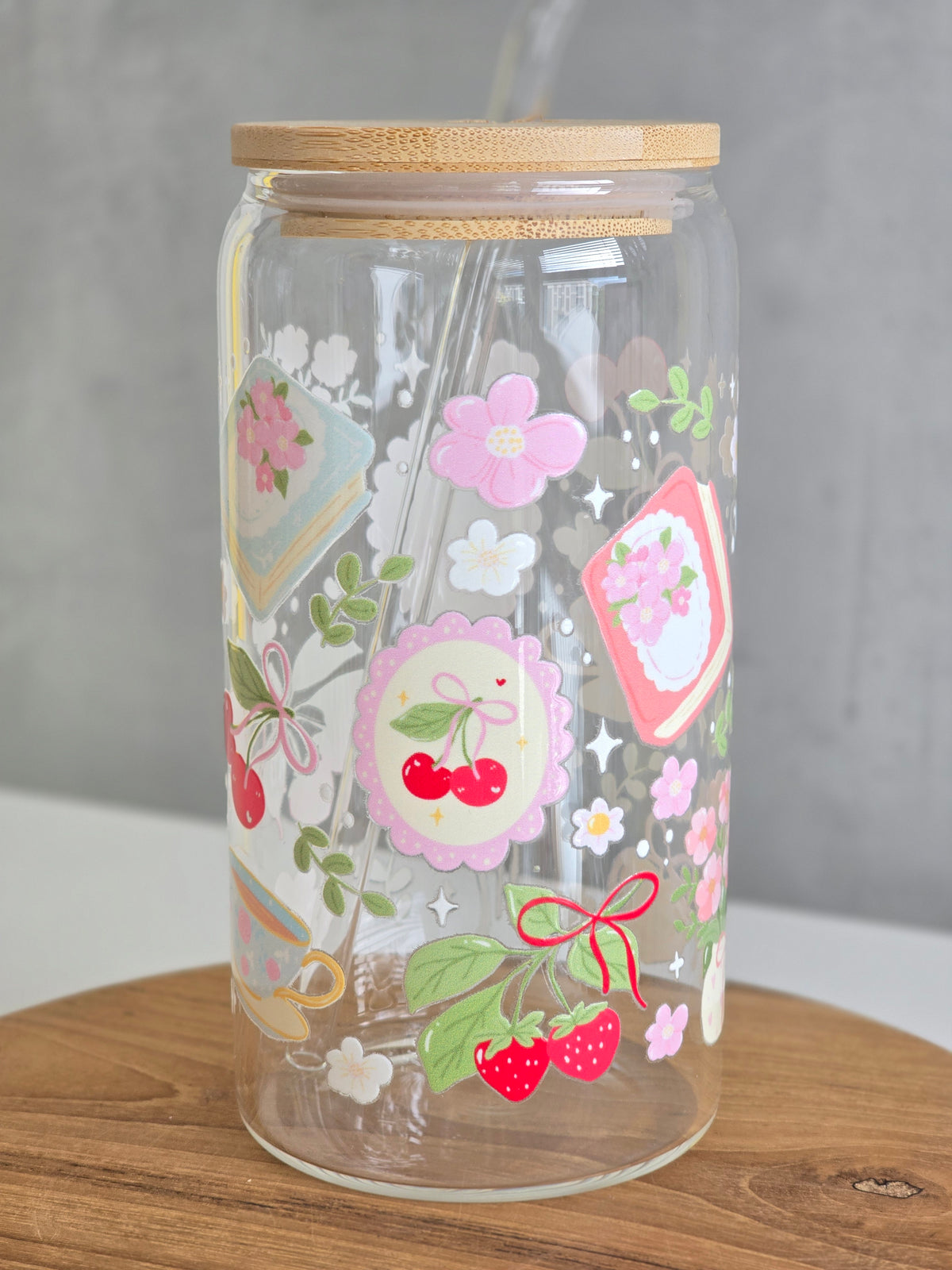 Cottage Blossom Glasbecher