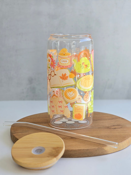 Cozy Cottage Glass Cup