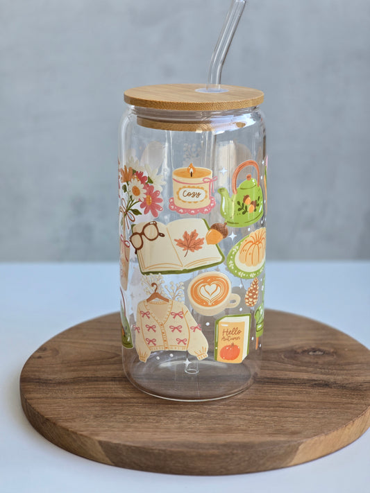 Cozy Cottage Glass Cup