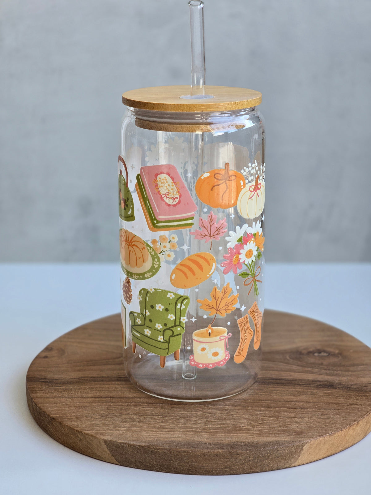 Cozy Cottage Glass Cup