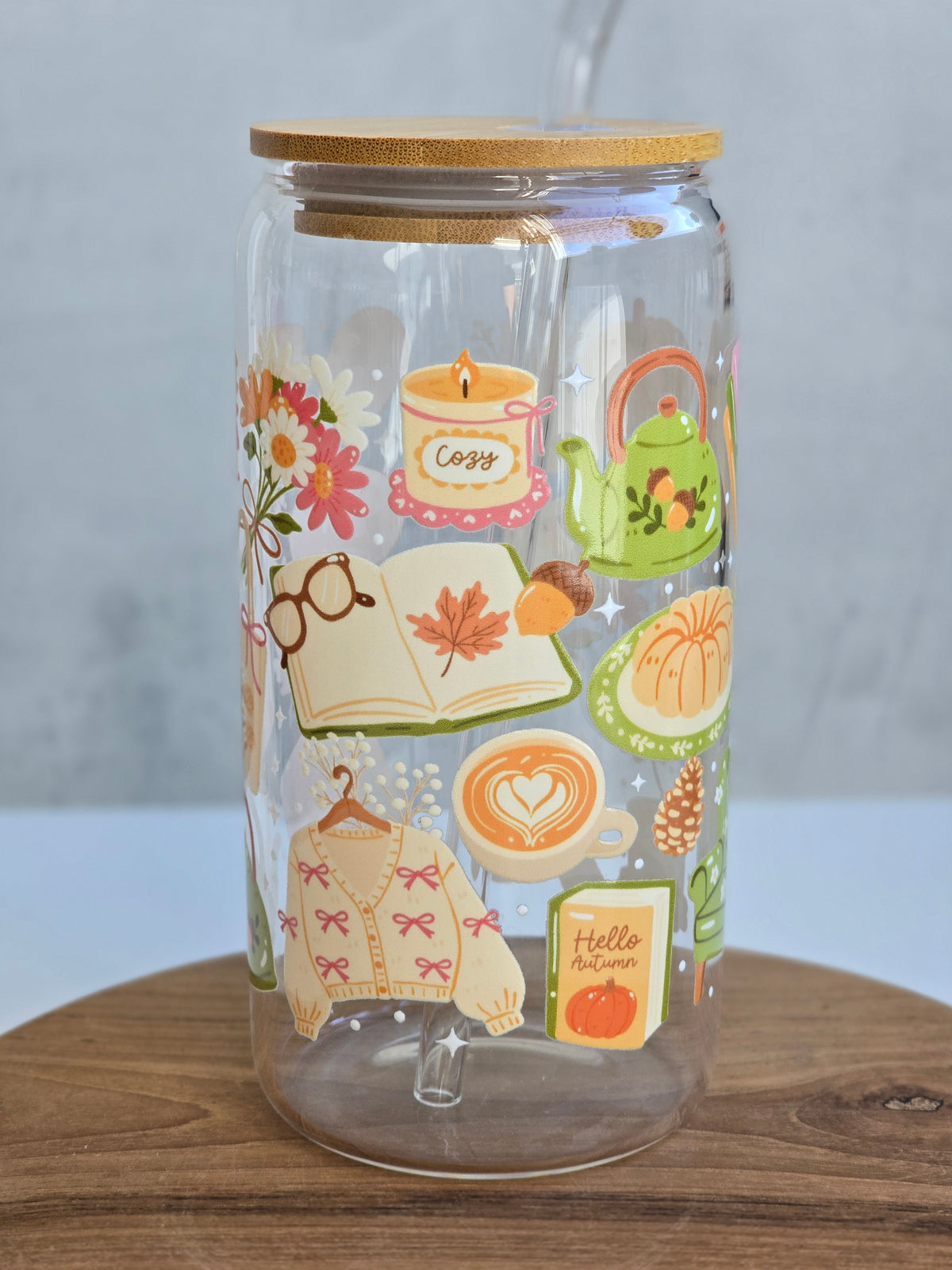Cozy Cottage Glass Cup