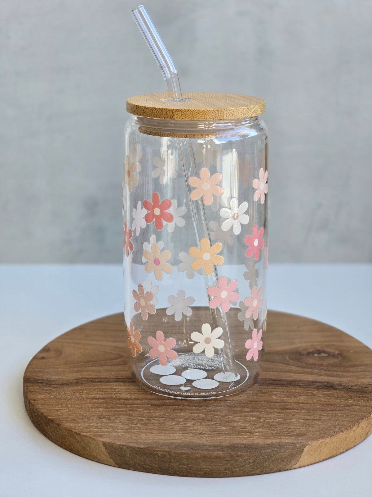 Daisy in Pastel Glass Cup