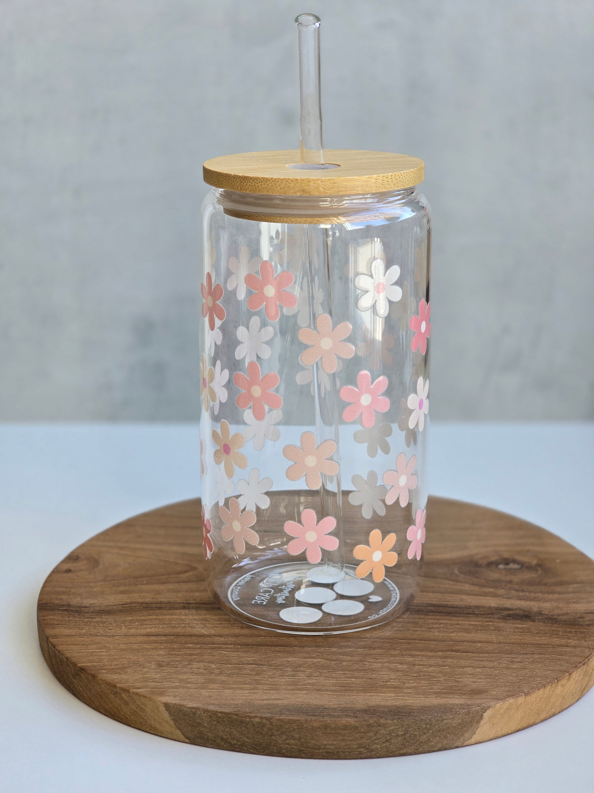 Daisy in Pastel Glass Cup