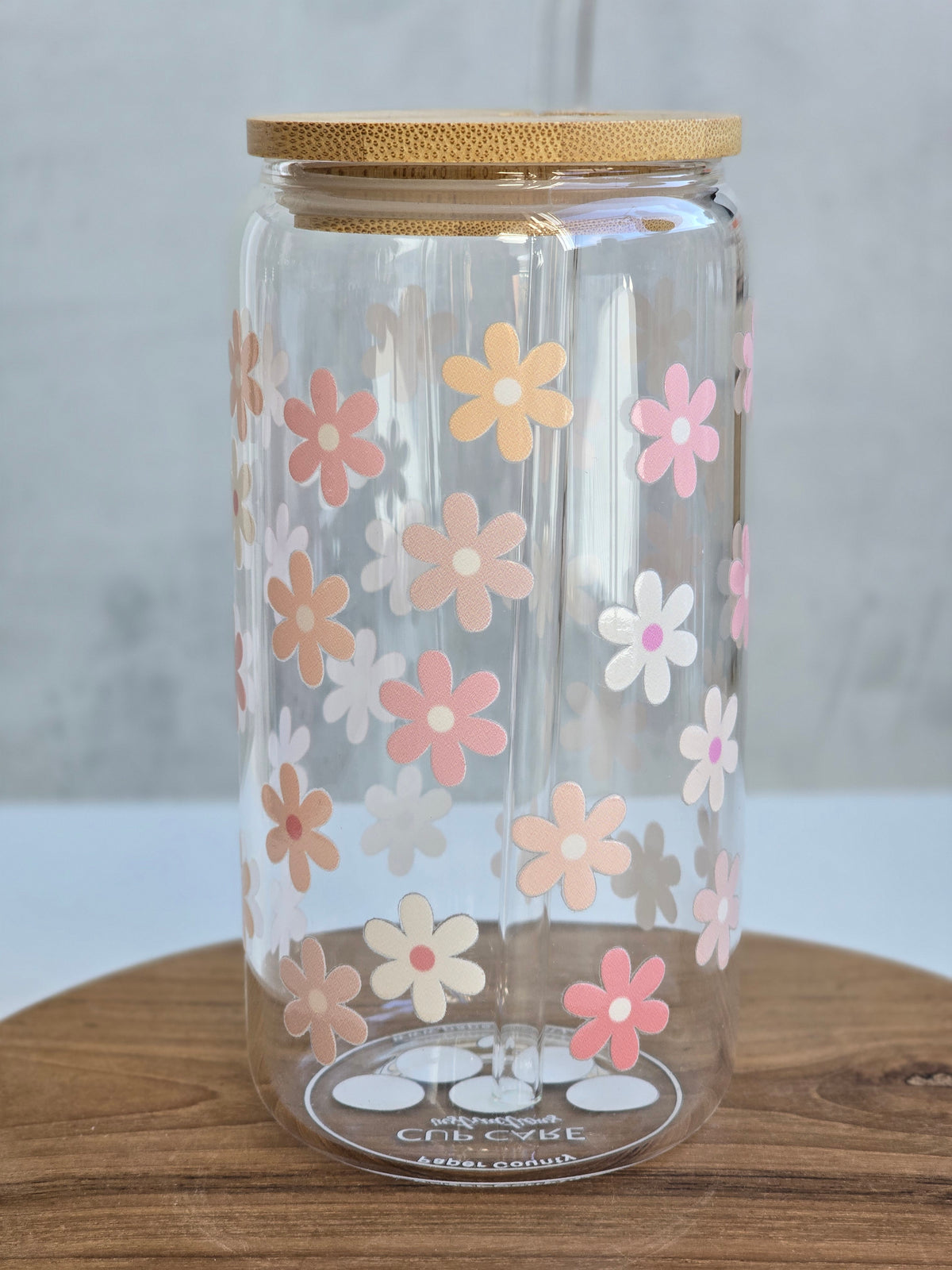 Daisy in Pastel Glass Cup