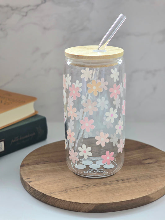 Daisy in Pastel Glass Cup