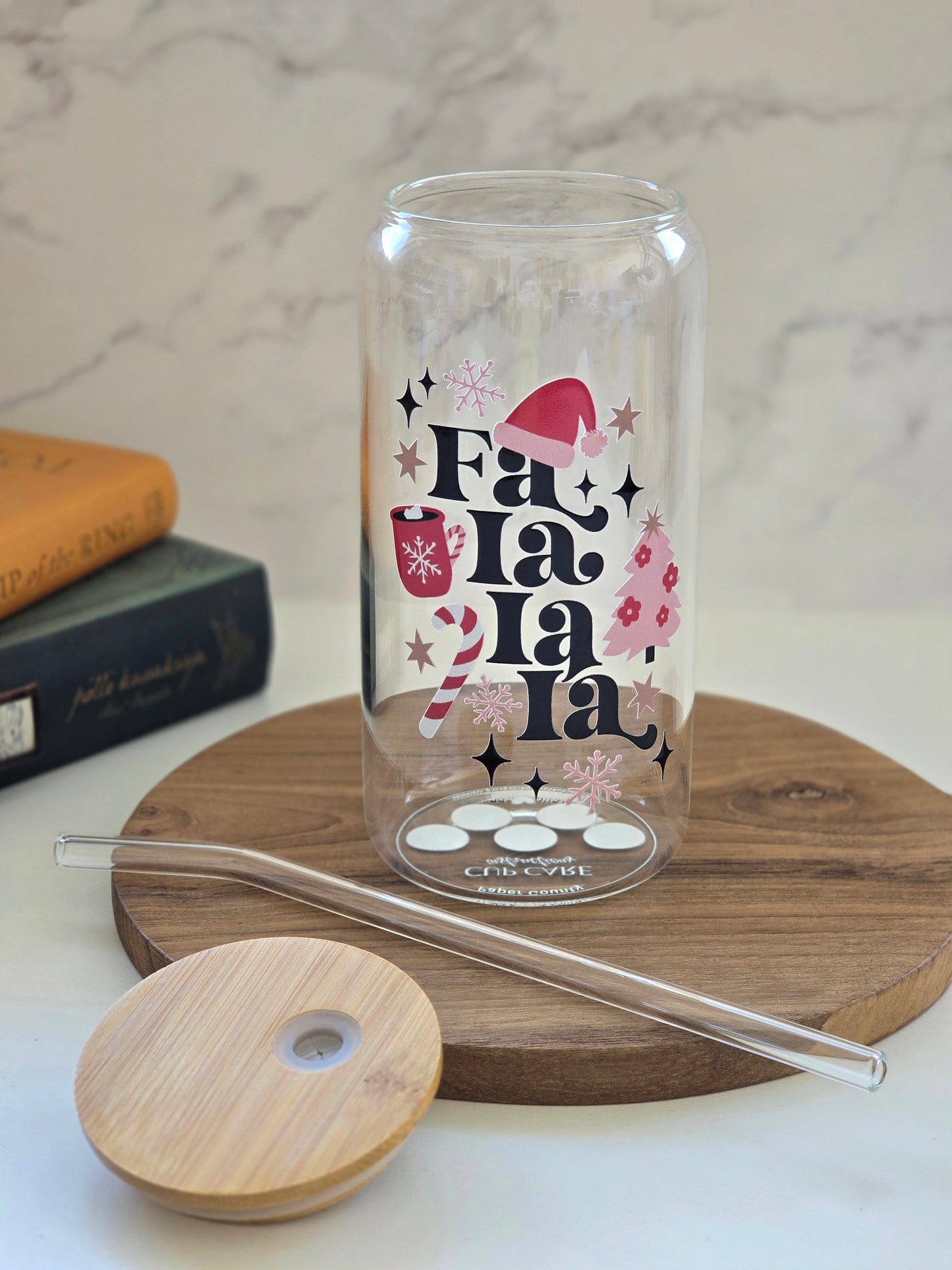 Falalala-Glasbecher