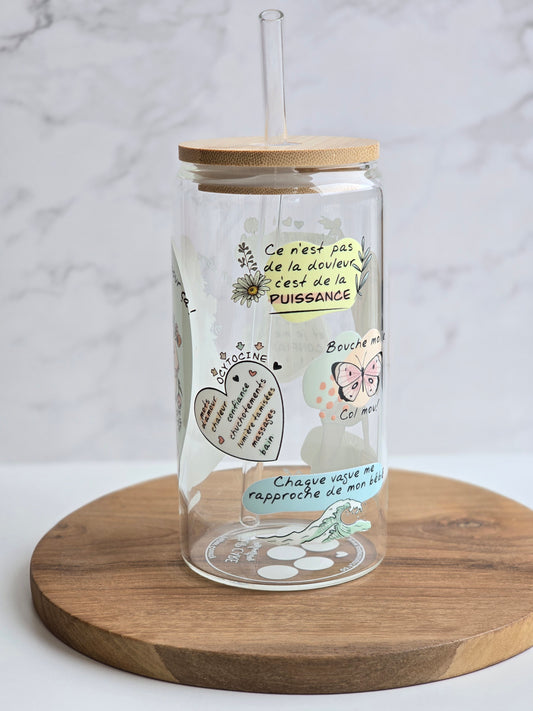 La Doula Birth Affirmation Glass Cup