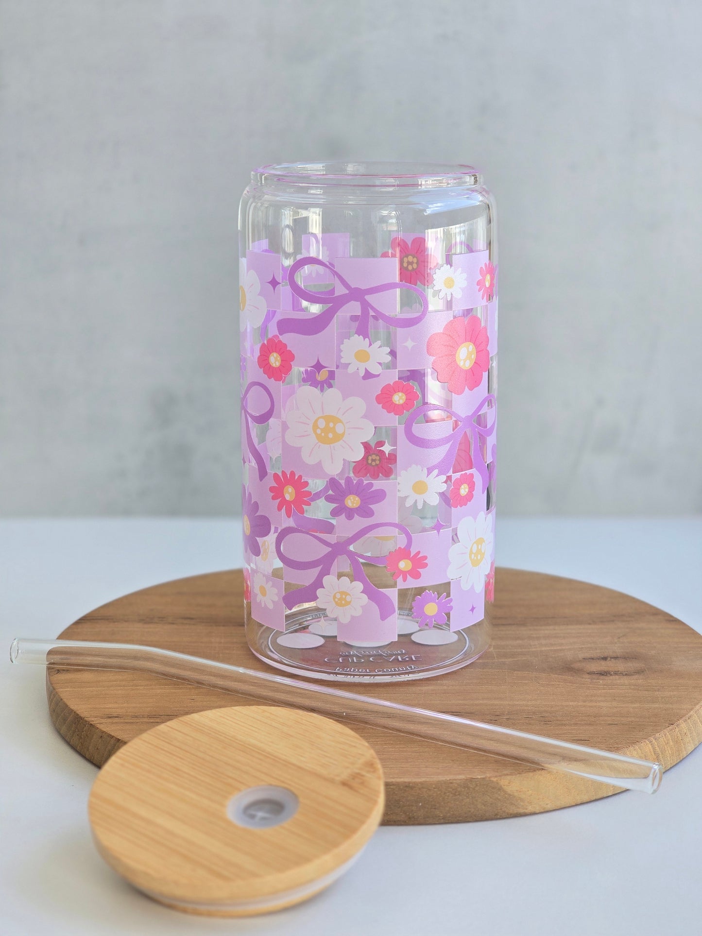 Verre Lilac Bow Checkered