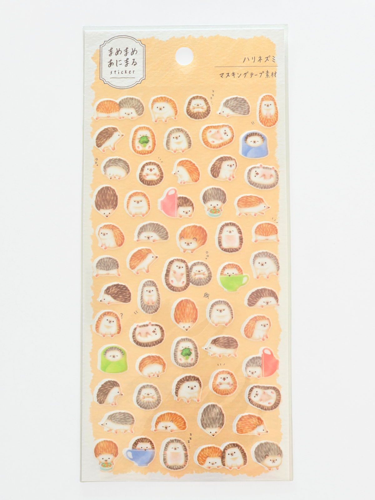 Mind Wave Mame-Mame Animal Sticker Sheet – Hedgehog
