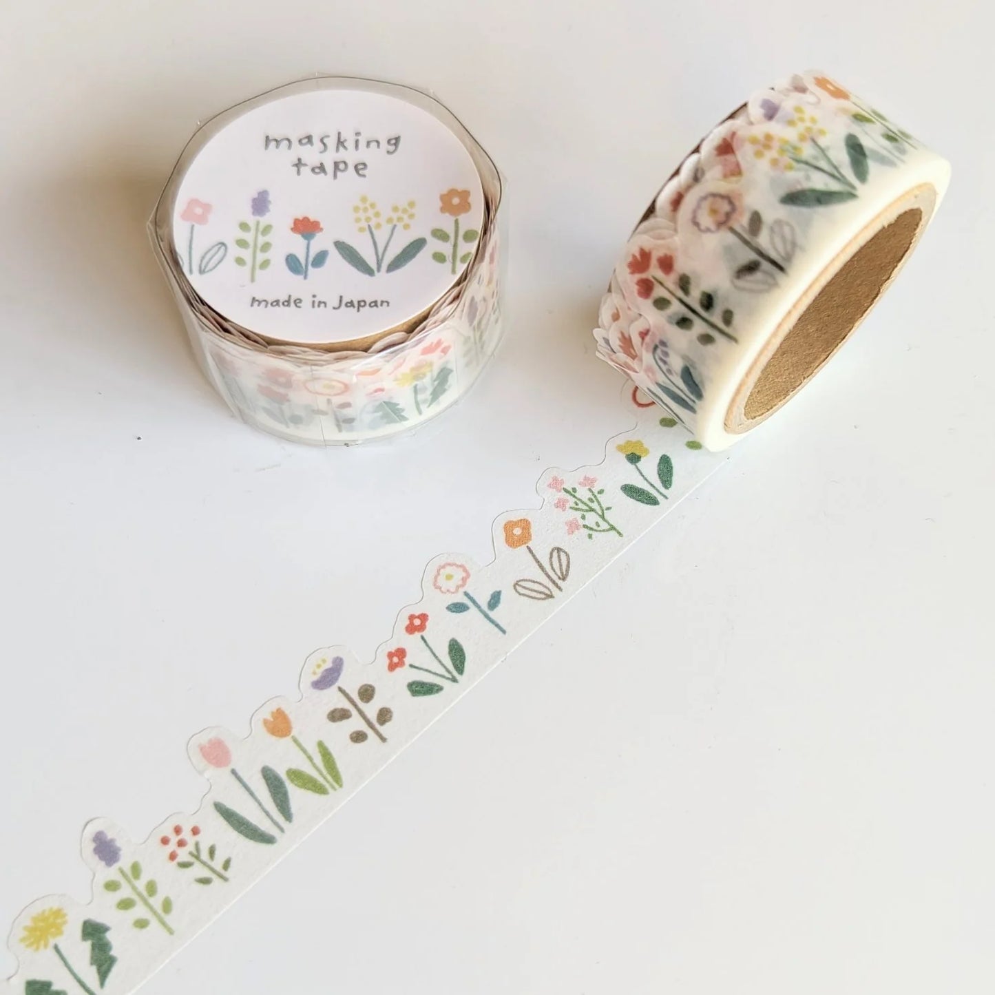 Ausgestanztes Buntes Blumenmuster Masking Tape