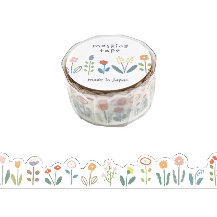 Ausgestanztes Buntes Blumenmuster Masking Tape