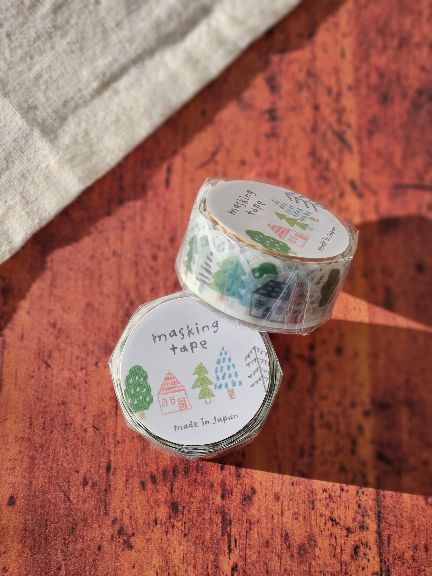 Masking Tape Design Découpé Forêt et Maison