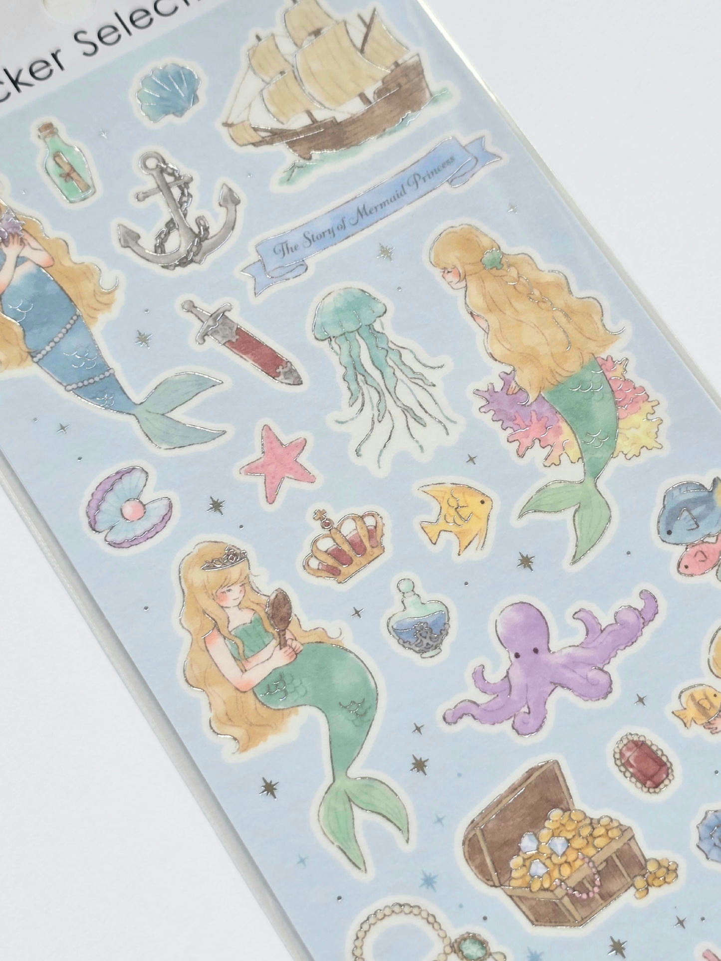 Meerjungfrauen Stickerbogen