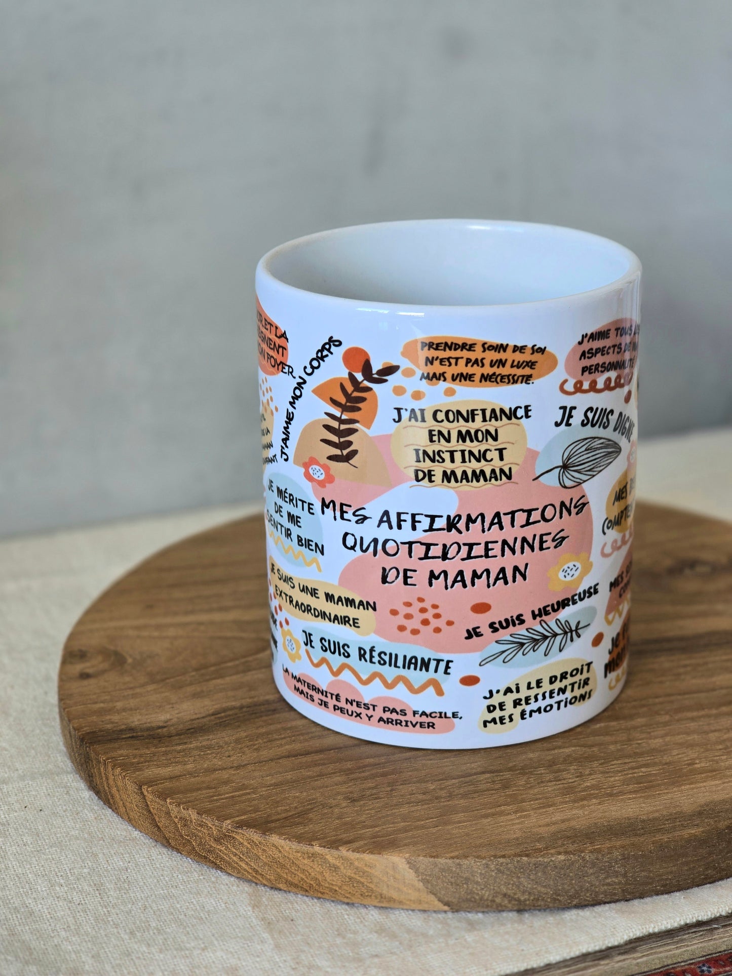 ‘Mes Affirmations Quotidiennes de Maman’ Mug