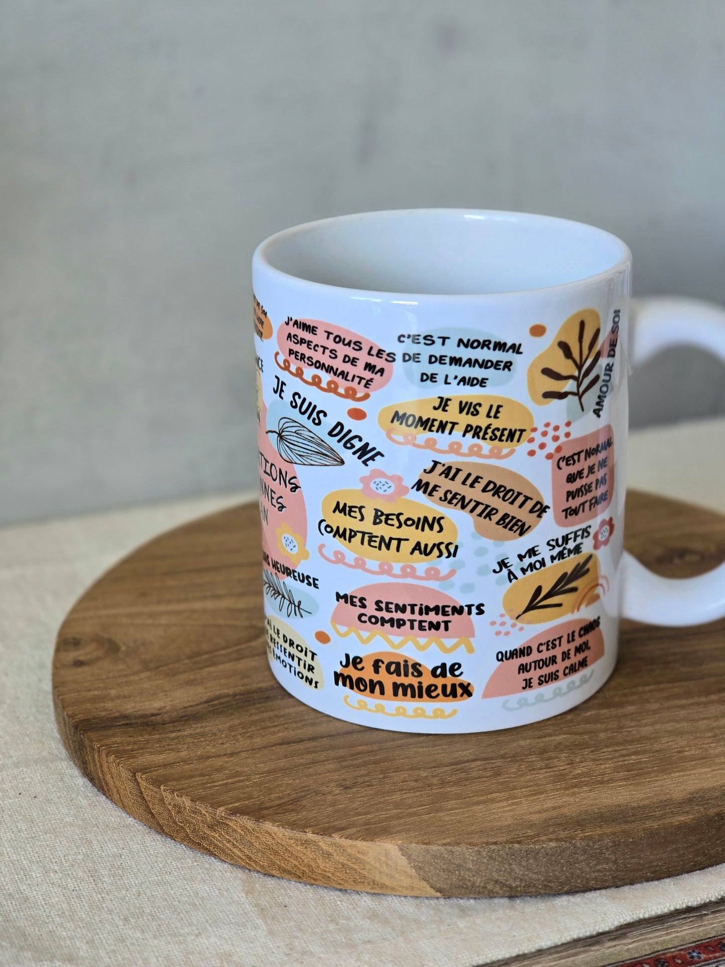 ‘Mes Affirmations Quotidiennes de Maman’ Mug
