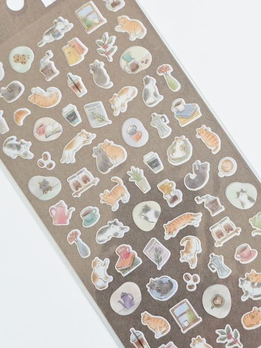 Mind Wave Quiet Life Mini Sticker Sheet – Cat