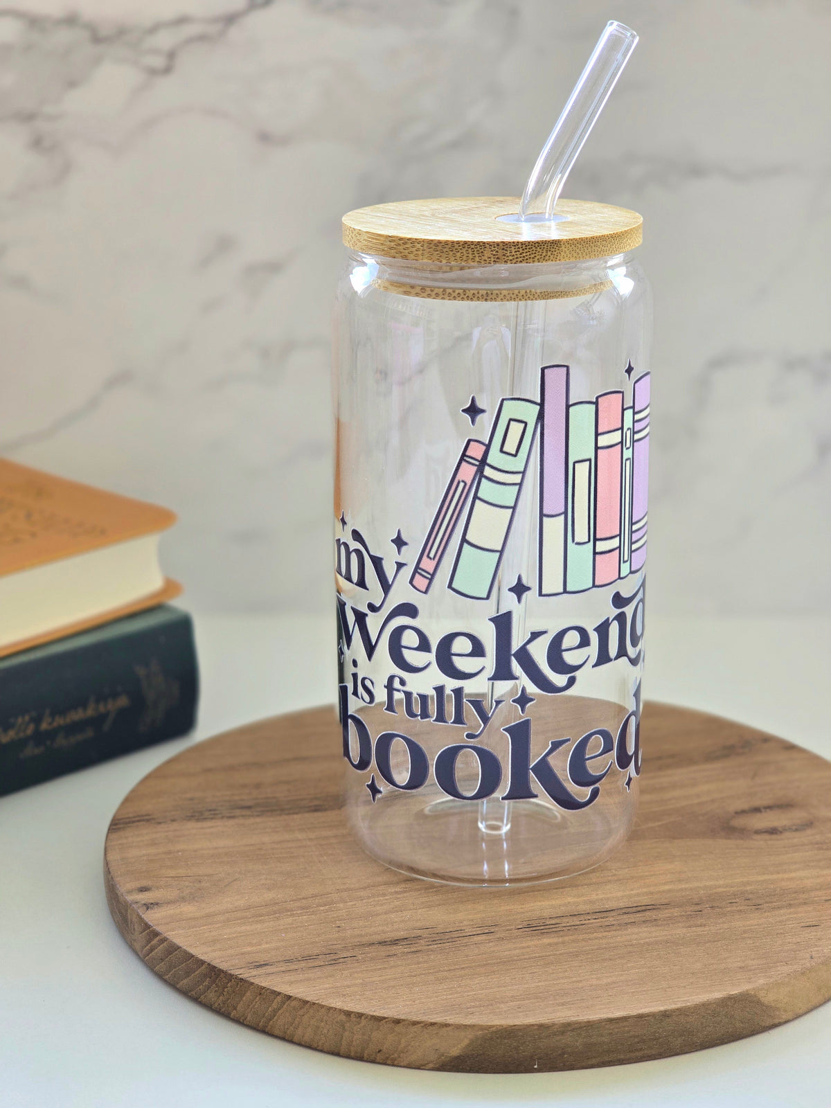 My Weekend is Fully Booked Glass Cup