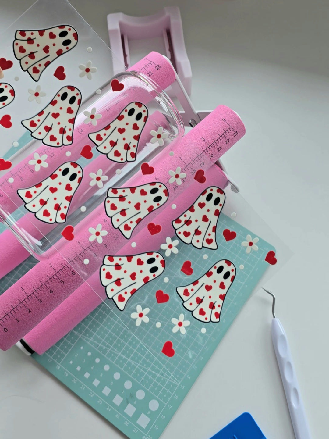 Heart Ghosts Glasbecher