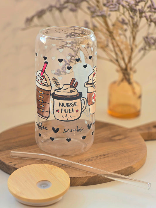 Nurse Fuel Glasbecher