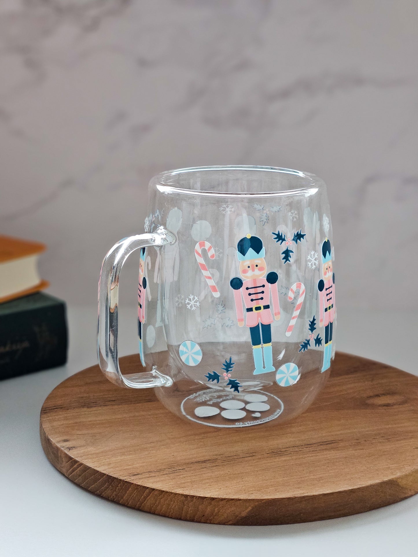 Mug en Verre Double Paroi Casse-Noisette