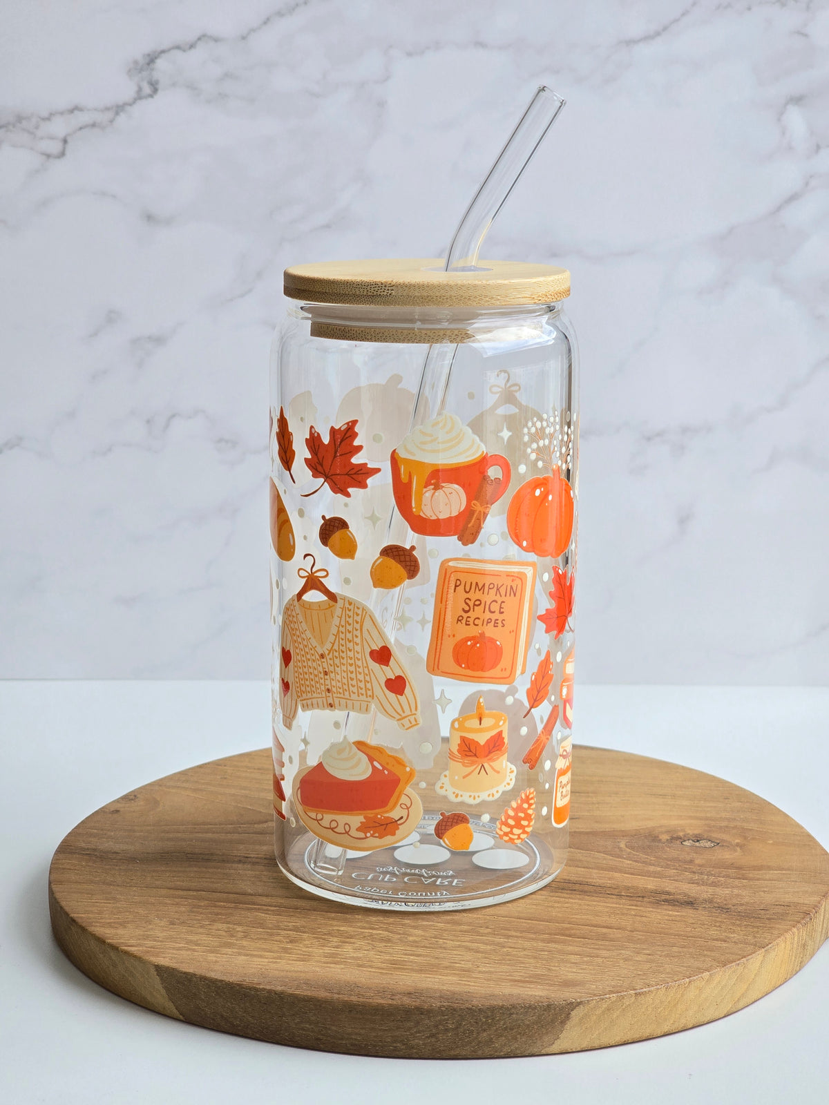 Pumpkin Spice Glasbecher