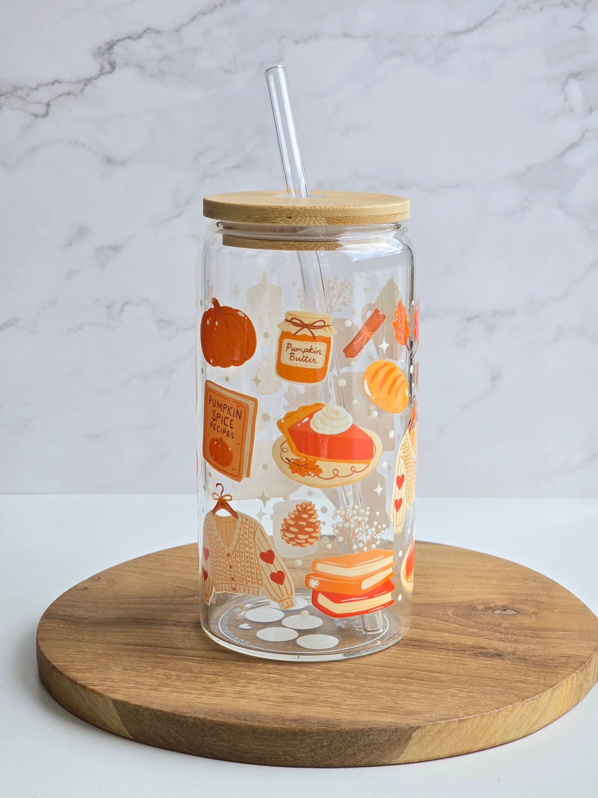 Pumpkin Spice Glasbecher