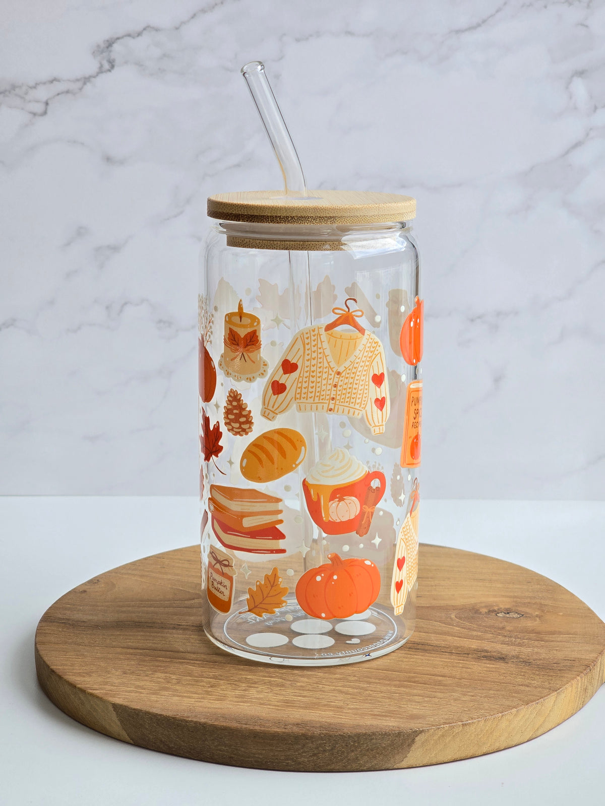 Pumpkin Spice Glasbecher