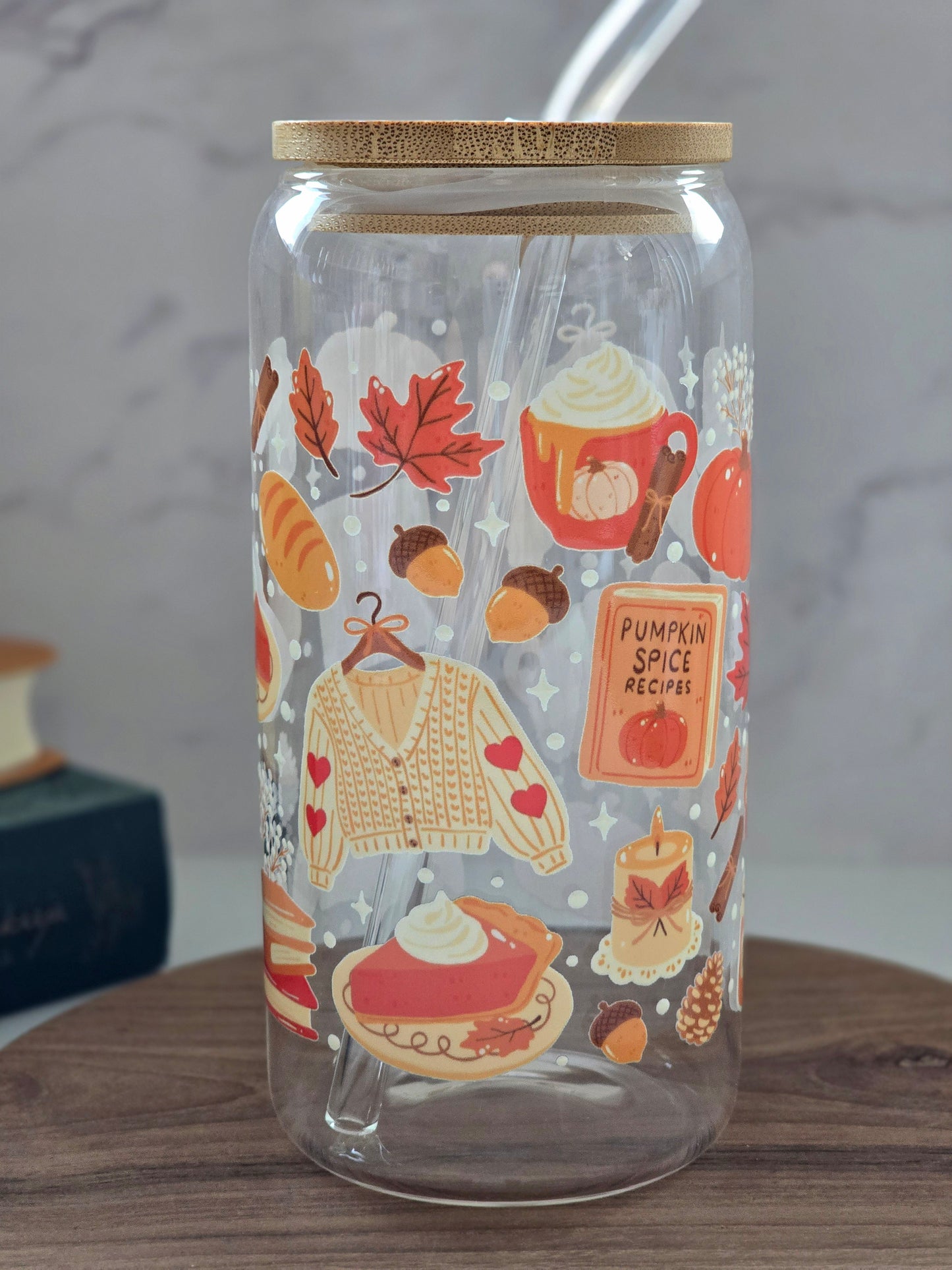 Pumpkin Spice Glasbecher