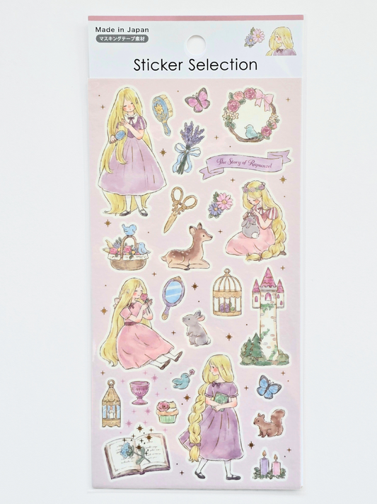Rapunzel-Inspired Sticker Sheet