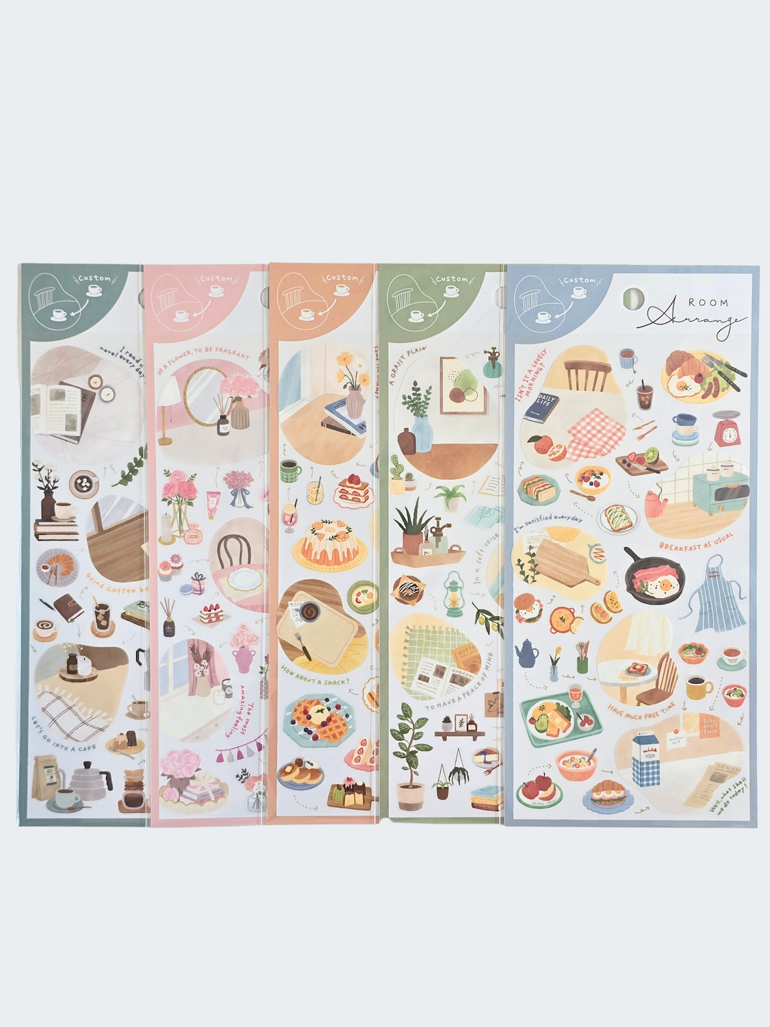 Room Arrange Sticker Sheet – Coffee & Café