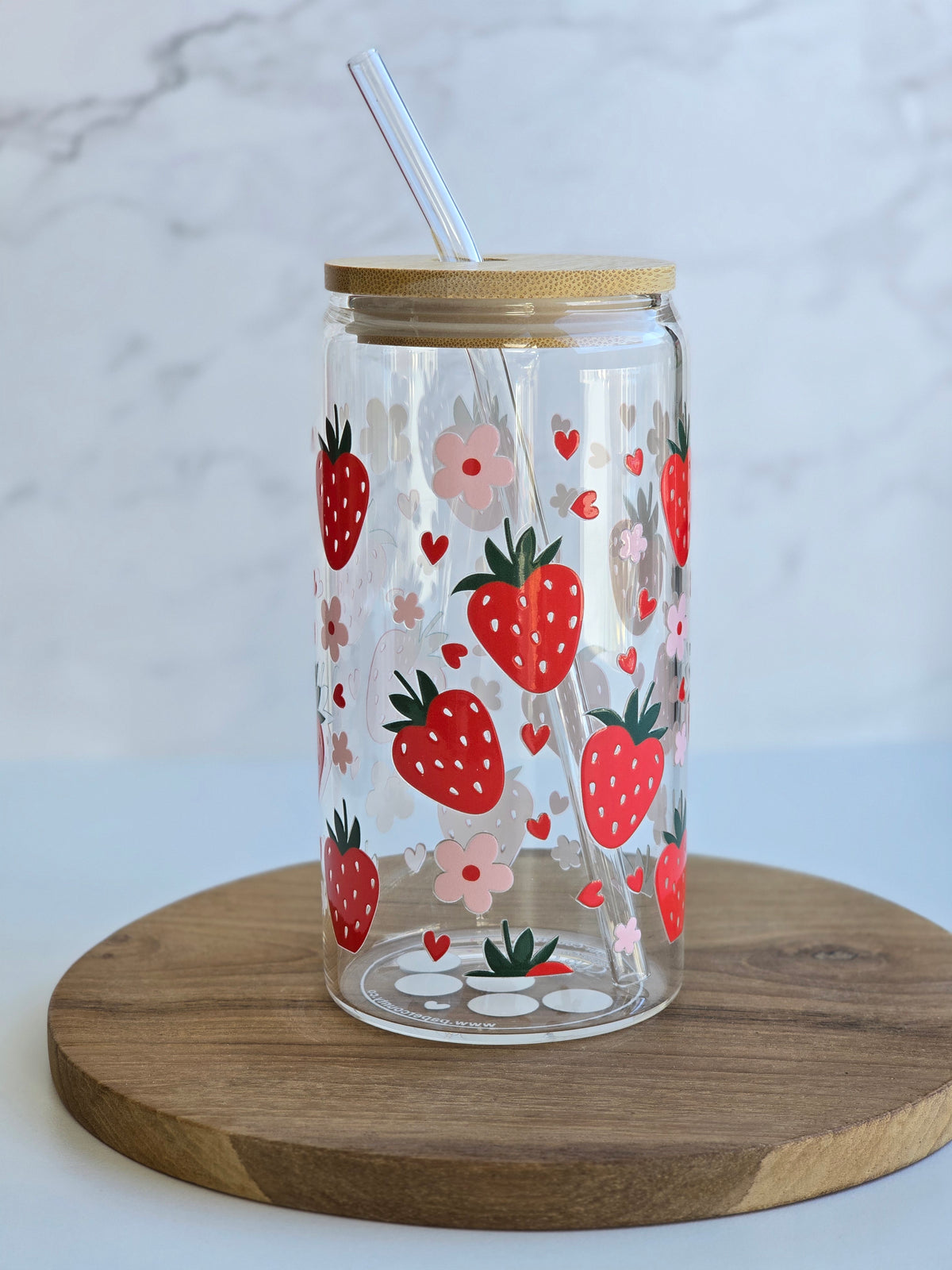 Strawberry Glass Cup
