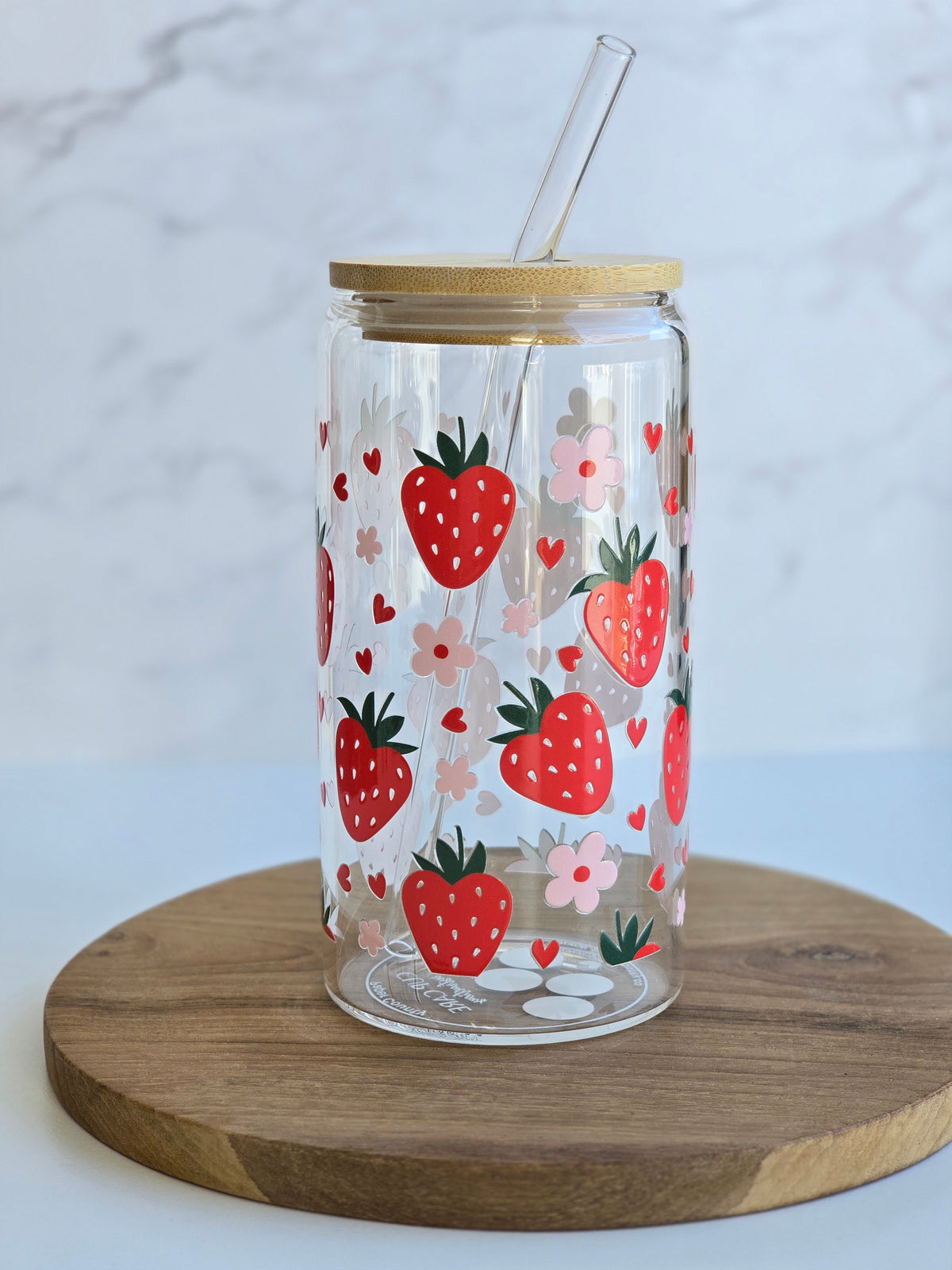 Strawberry Glass Cup