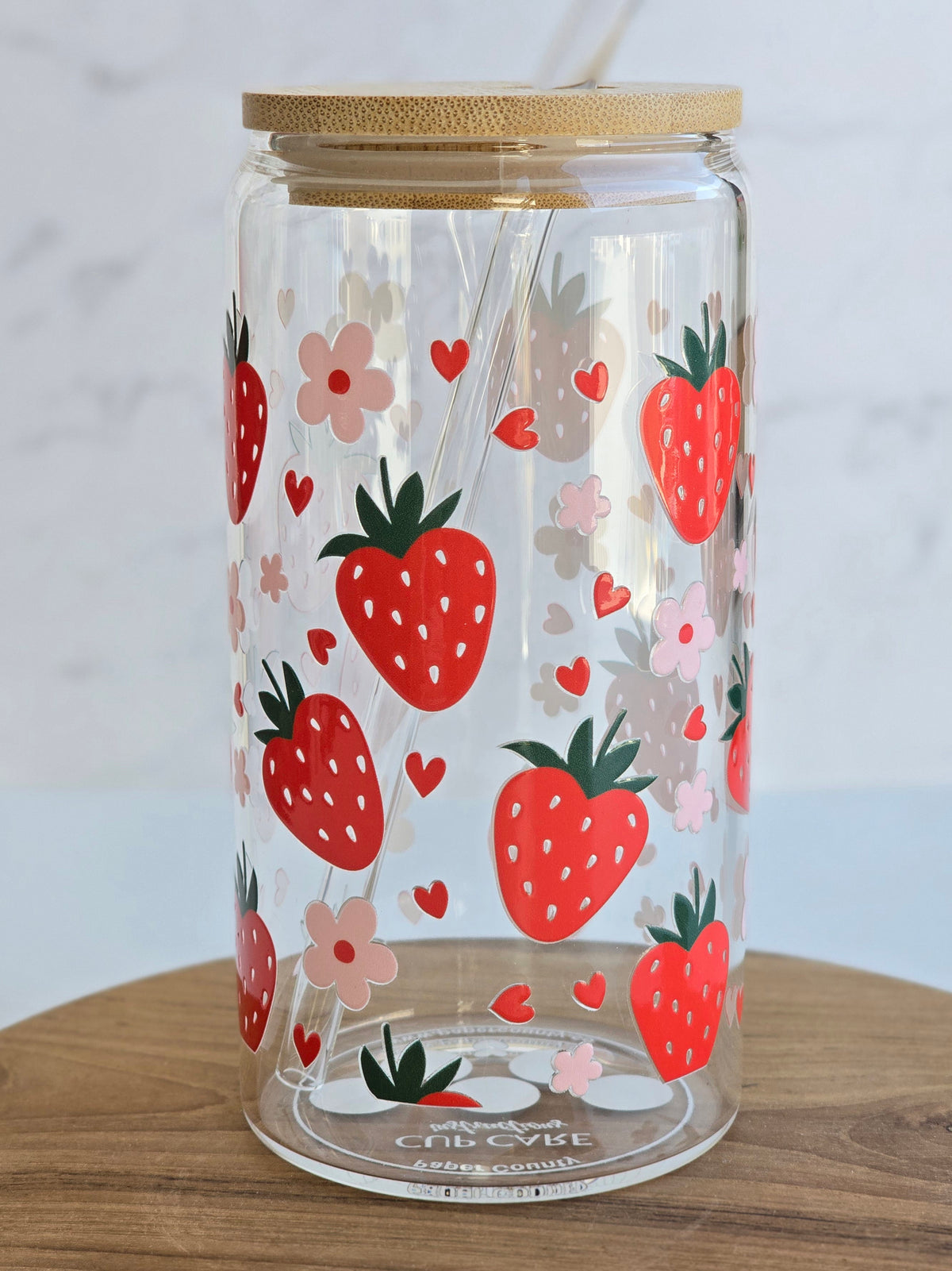 Strawberry Glass Cup
