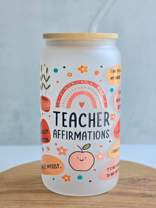 'Teacher Affirmations' Rainbow Cup