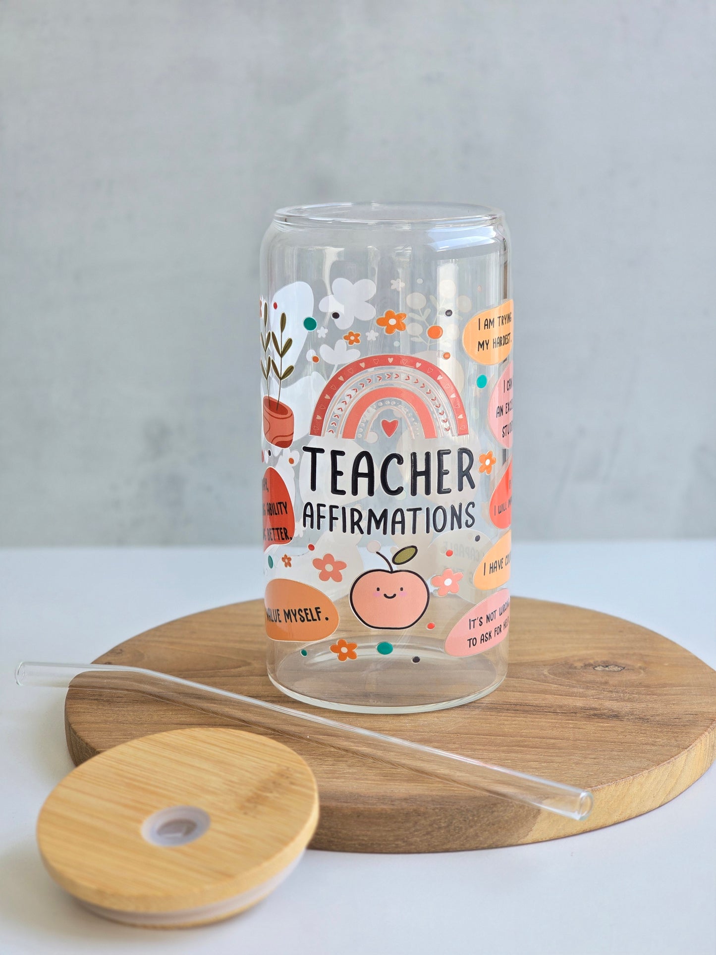 'Teacher Affirmations' Regenbogen-Tasse