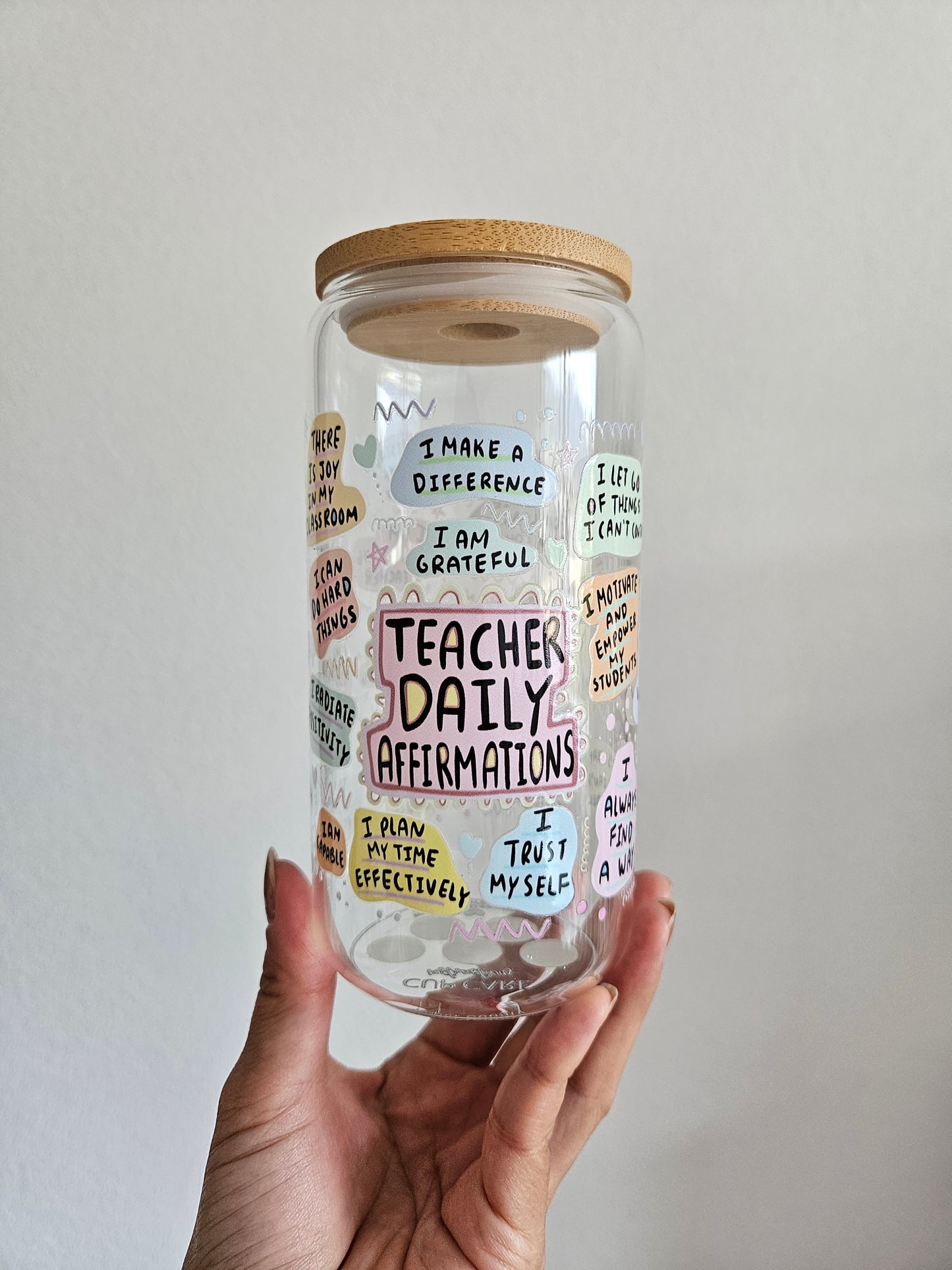 Tasse 'Teacher Daily Affirmations' Amusante