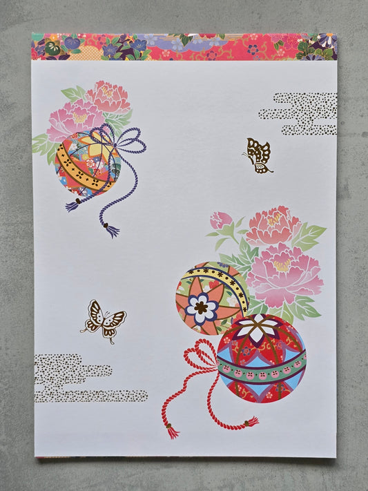 Temari and Peony Notepad