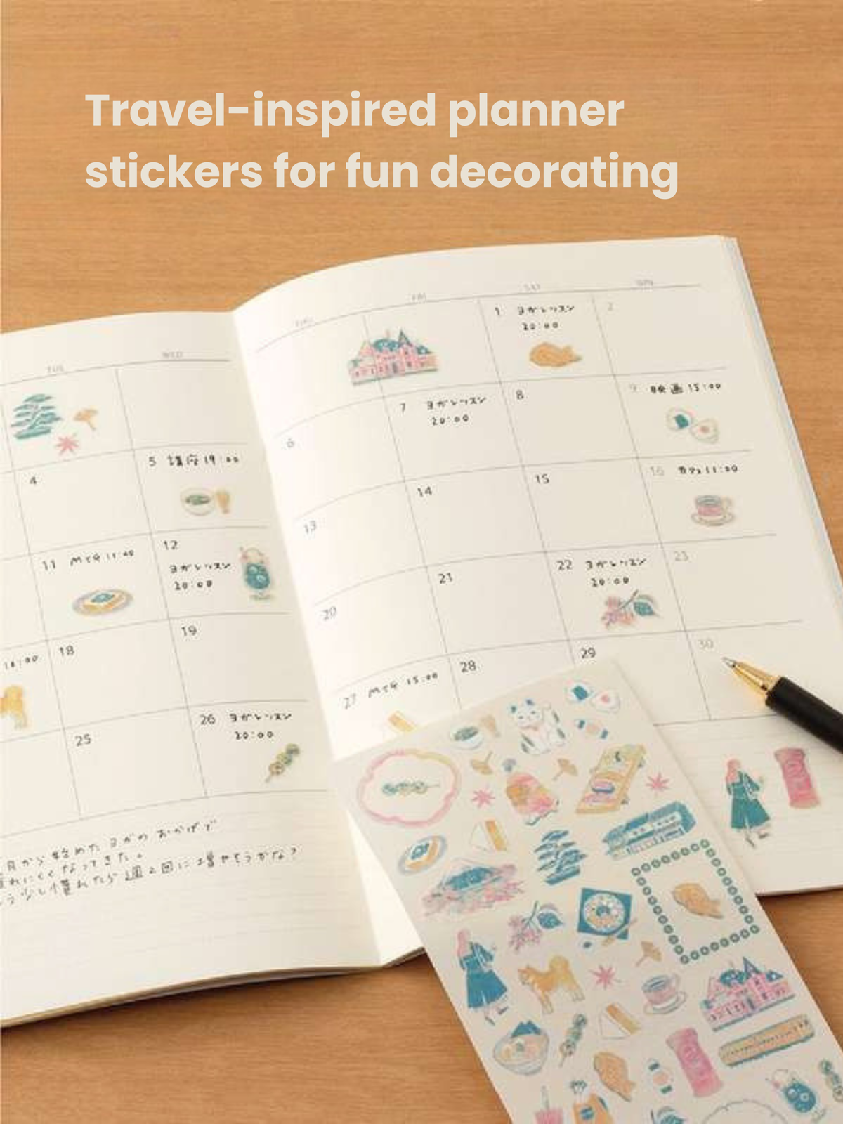 Midori Travel Story Sticker Collections – Italy, France, Japan & UK